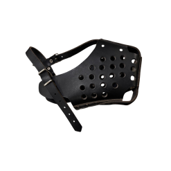 Botnita atac din piele cu placuta otel