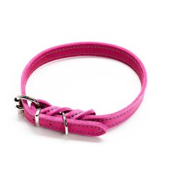 Zgarda din piele cu ornament cusut