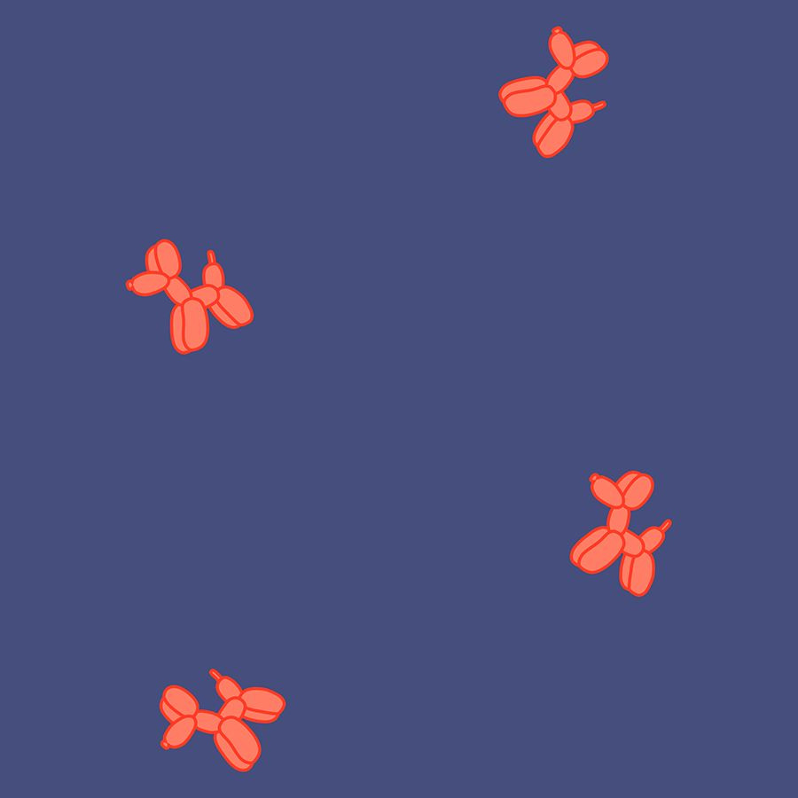 Artero Moscova – Tunică imprimată cu pudel, coral - imagine 3