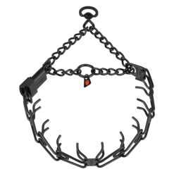 Zgarda dresaj Herm Sprenger Ultra-Plus ClicLock inox negru