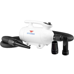 Uscator profesional XPOWER B-24 3HP cu caldură, viteza variabila și 3 duze incluse